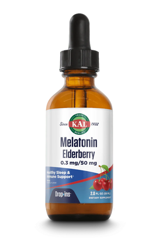 Melatonin Elderberry  2floz 0.3mg drop Cherry by Kal