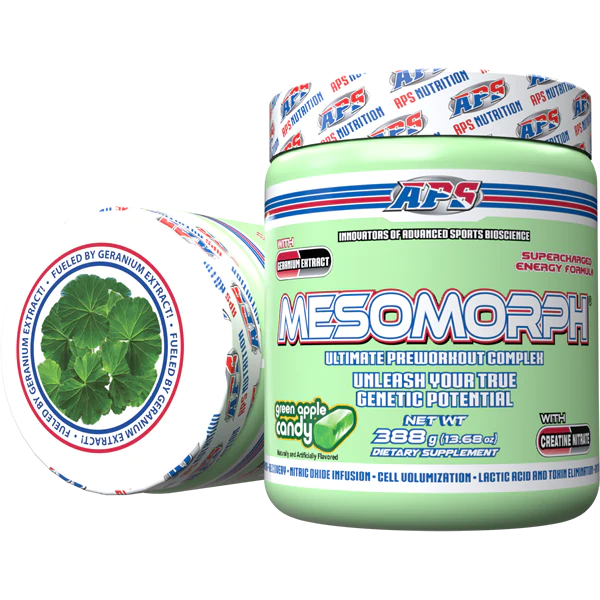 Mesomorph 388g Green Apple Candy by APS Nutrition