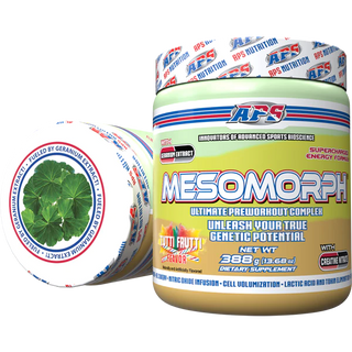 Mesomorph W/Geranium Extract 388g Tutti Frutti by APS Nutrition