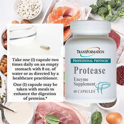 Protease 120 capsules - Transformation Enzymes