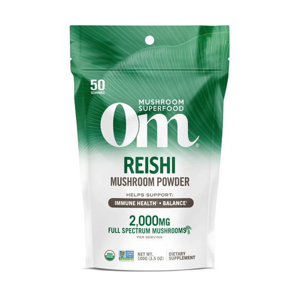 Reishi Mushroom Superfood Powder - Om Organic Mushroom Nutrition