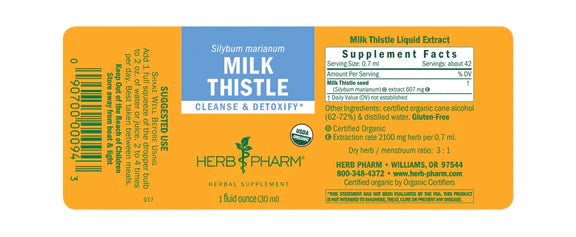 Milk Thistle - 1 FL OZ (Herb Pharm)