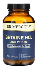 Betaine HCL and Pepsin 90 Caps by Dr. Mercola