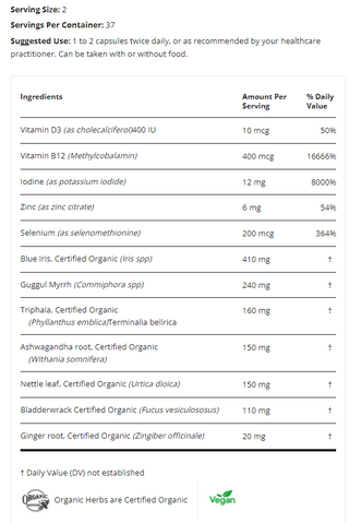 Thyroid Px - 75 Vegi-Capsules (Restorative Formulations)