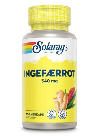 Ingefarsrot, 100 kpsl  100stk 540mg veg cap by Solaray