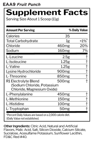 Essential Amino 9 - 11.64 OZ Fruit Punch (Rule One)