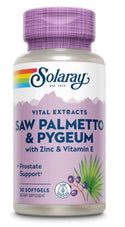 Saw Palmetto & Pygeum w Zinc & Vit E 30ct by Solaray