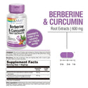 Berberine & Curcumin from Indian Barberry & Micronized Turmeric 60ct 600mg veg cap