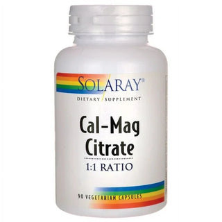 Cal-Mag Citrate 1:1 Ratio 90ct veg cap by Solaray