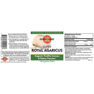 Super Royal Agaricus - 120 Tablets (Mushroom Wisdom)