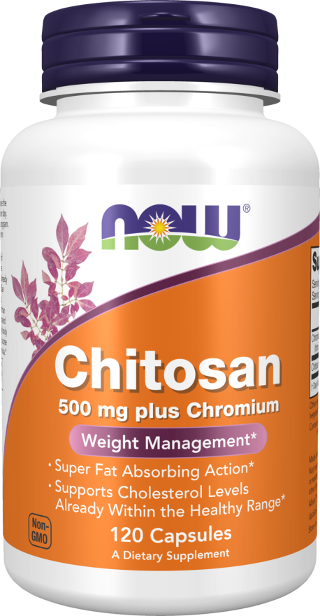 Chitosan Plus 500mg - 120 Veg Capsules (NOW Foods)