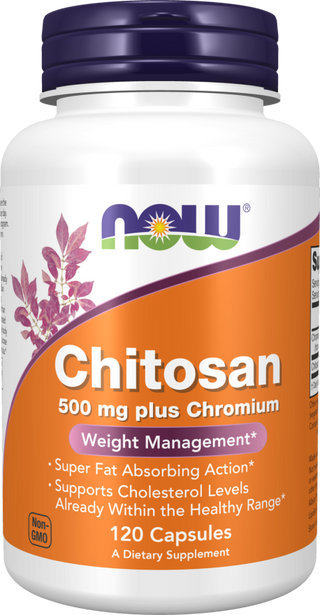 Chitosan Plus 500mg - 120 Veg Capsules (NOW Foods)