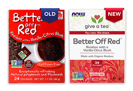 Better Off Red Tea Bags 24 Bags by Now Foods