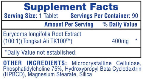 Tongkat Ali 100:1 Extract 90 tablets by Hi-Tech Pharma