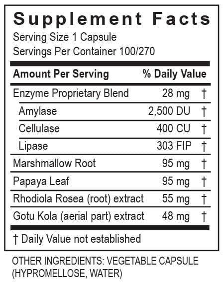 GastroZyme 100 caps - Transformation Enzymes