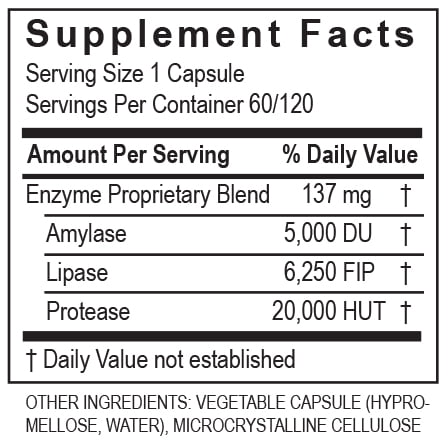 LypoZyme 60 caps - Transformation Enzymes