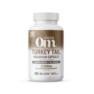 Turkey Tail Mushroom Superfood Capsules - Om Organic Mushroom Nutrition