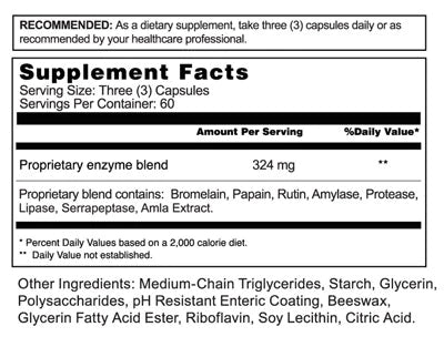 Vitalzym Xe - 180 Capsules (World Nutrition)