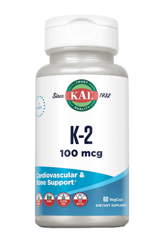 Vitamin K-2 VegCaps 100 mcg 60ct by KAL