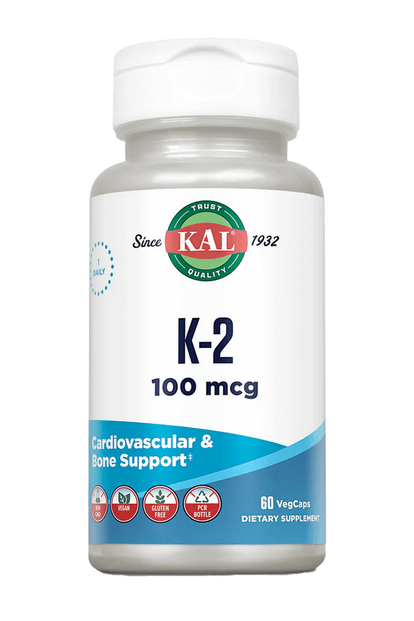 Vit K2  60ct 100mcg veg cap by Kal