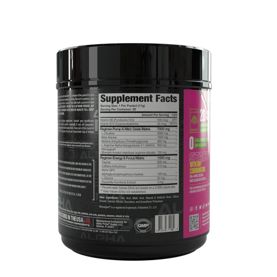 PRE Workout - 7.8 OZ Watermelon Pop (Ap Sports Regimen)