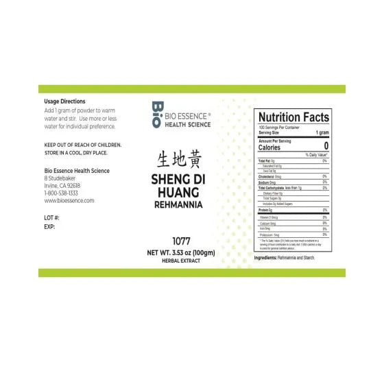 Bio Essence Sheng Di Huang - Granules 100g