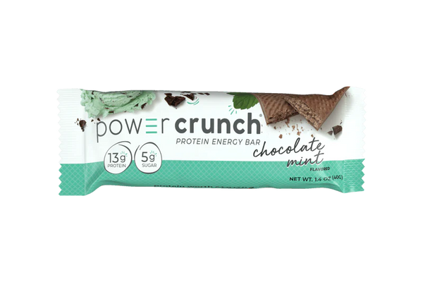 Protein Energy Bar - 16.8 OZ Net WT - Box of 12 Bars Chocolate Mint (Power Crunch)