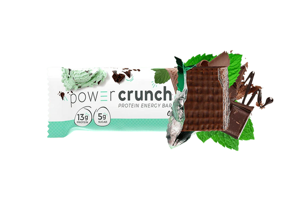Protein Energy Bar - 16.8 OZ Net WT - Box of 12 Bars Chocolate Mint (Power Crunch)