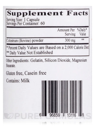 Colostrum - Ecological Formulas & Cardiovascular Research