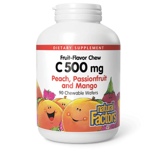 Fruit-Flavor Chew C 500mg- 90 chewable Wafers (Natural Factors)