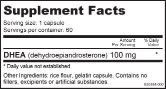 DHEA (100mg) - 60 Capsules (NutraBio)