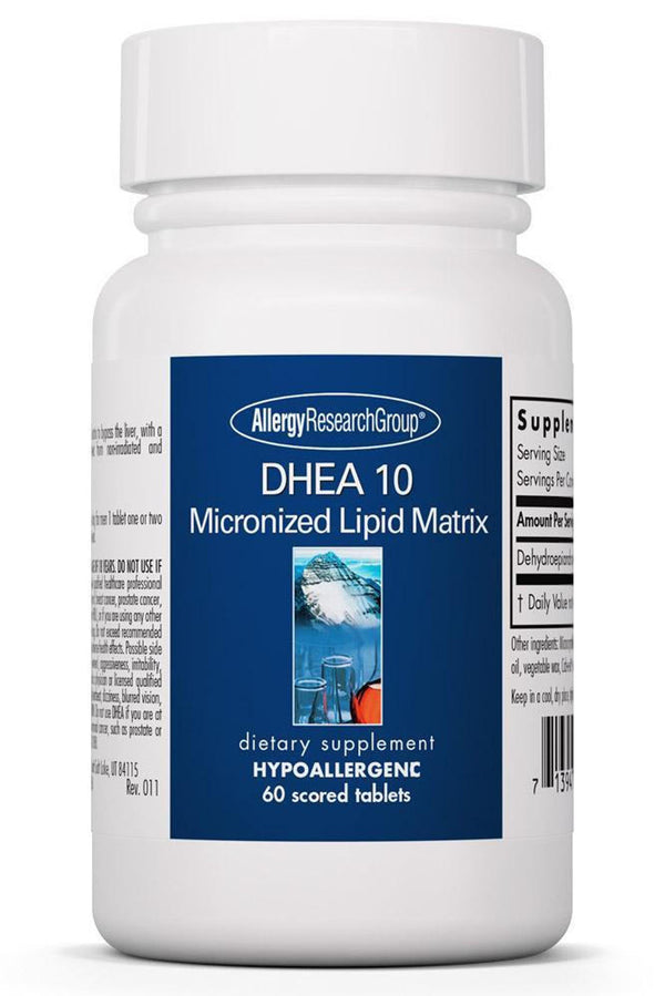 DHEA 10 Micronized Lipid Matrix - 60 Scored Tablets (Allergy Research Group)