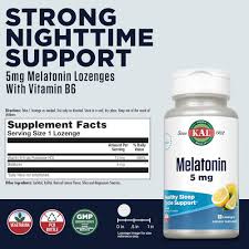 Melatonin  30ct 5mg lozenge Lemon by Kal