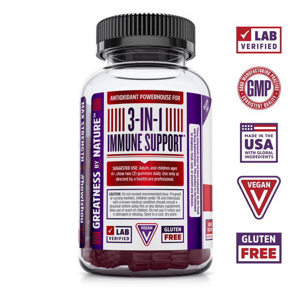 Elder-Mune Elderberry Gummies by Zhou Nutrition