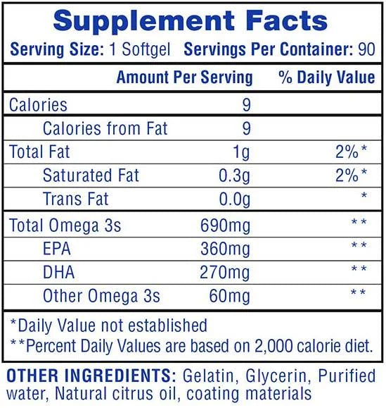 Fish Oil 90 softgels  by Hi-Tech Pharma