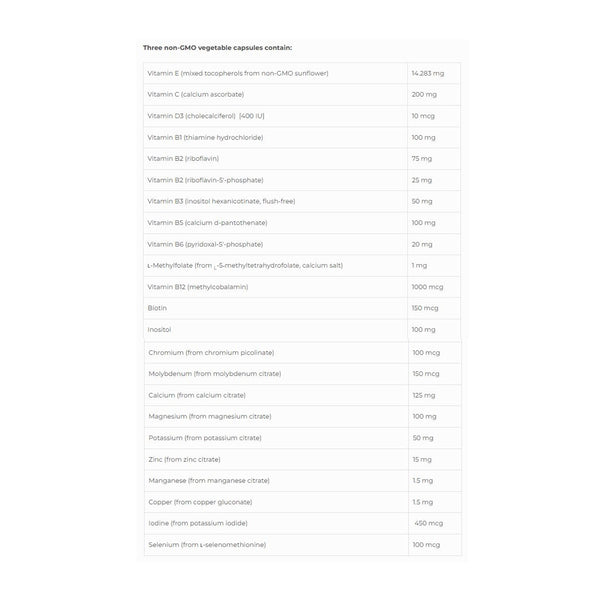 Multi SAP - Nutritional Fundamentals for Health