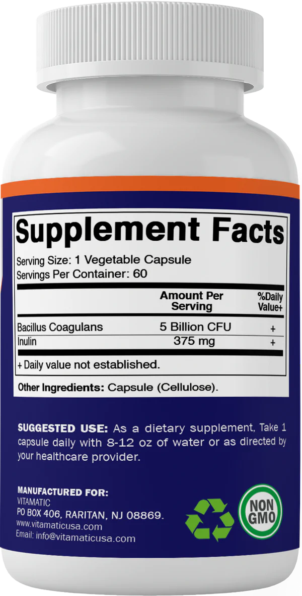 Bacillus Coagulans  60ct 5bil veg cap