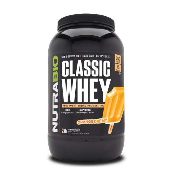 Classic Whey Protein - 2 LB - Orange Dream (NutraBio)