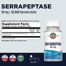 Serrapeptase  90ct 20mg by Kal