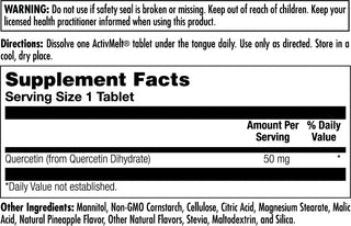 Quercetin  90ct 50mg lozenge Pineapple by Kal