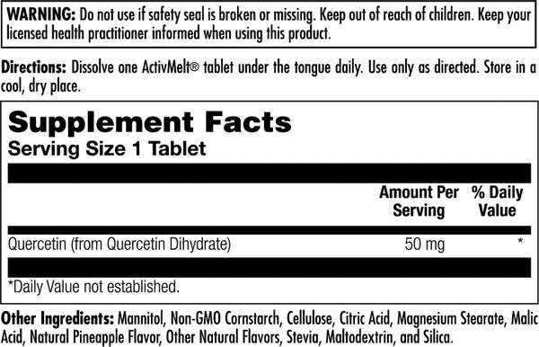 Quercetin  90ct 50mg lozenge Pineapple by Kal