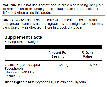 Vit E  90ct 134mg by Kal