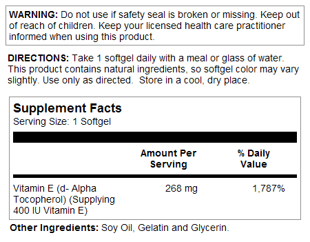 Vit E  90ct 268mg by Kal