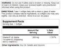 Vitamin E SoftGels 400 IU (268 mg) 30ct by KAL