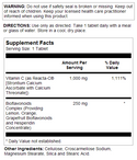 Reacta-C®  120ct 1000mg tablet by Kal