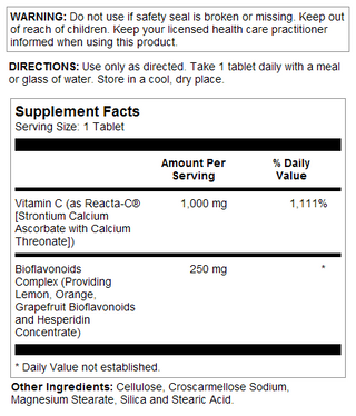 Reacta-C®  120ct 1000mg tablet by Kal