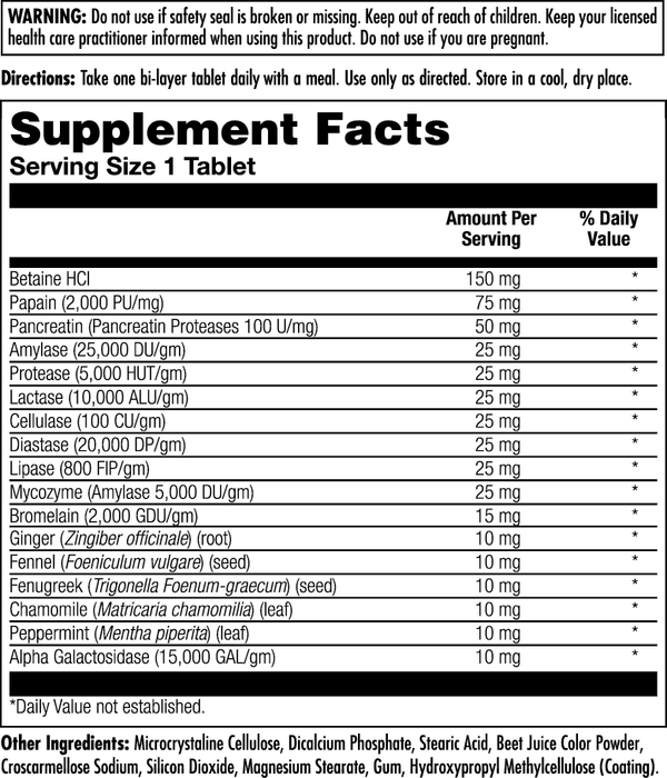 Super Enzymes Clinical Lifestyles Tablets 60ct by KAL