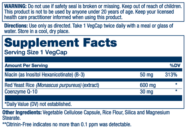 RYR, CoQ10. Omega 3  60ct by Solaray