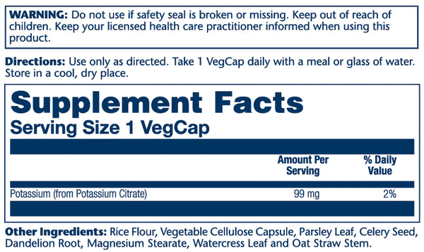 BioCitrate Potassium 60ct veg cap by Solaray