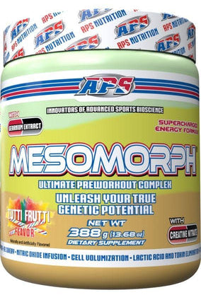 Mesomorph W/Geranium Extract 388g Tutti Frutti by APS Nutrition